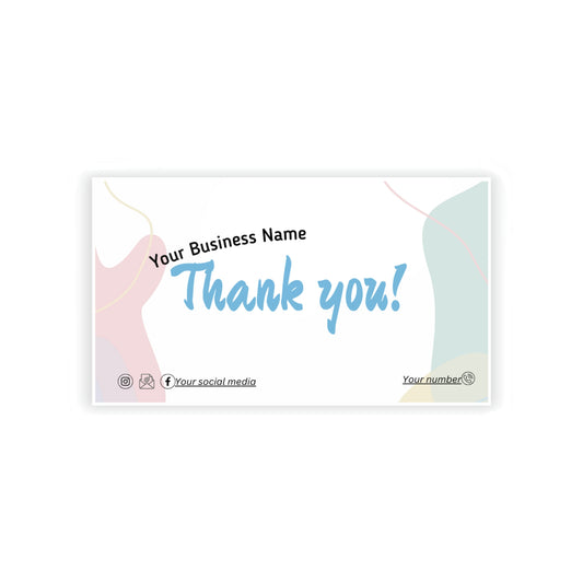 Customized Lash Extension Thank You Cards, Lash Artist Thank You Card